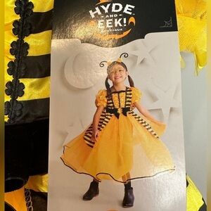 NWT Hyde and Eek Toddler Sweet Bee Yellow Tulle Dress Headband Halloween Costume